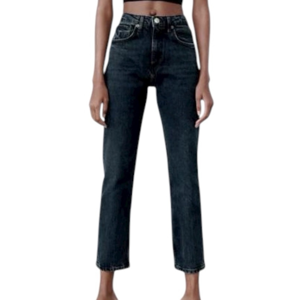 Zara Black Straight Leg Jeans